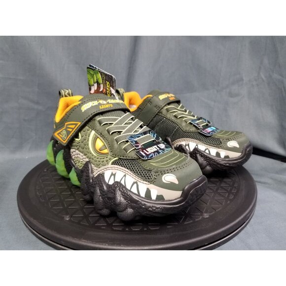 Skechers Skech-O-Saurus Light-Up Kids Size 2.5 Brand New In Box !! - Picture 10 of 11